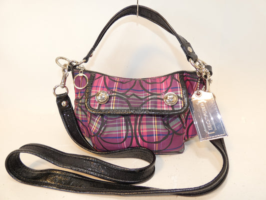 COACH 2-way Check Signature Hand Shoulder Bag