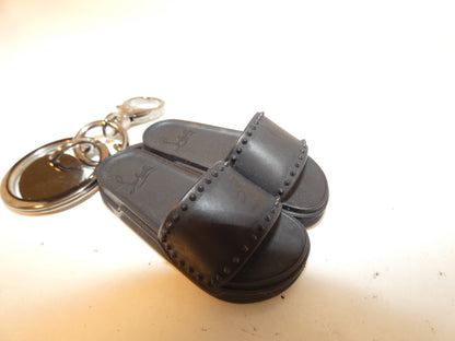 Christian Louboutin Sandal Motif Black Key Ring Key Case Key Holder