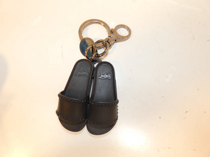 Christian Louboutin Sandal Motif Black Key Ring Key Case Key Holder