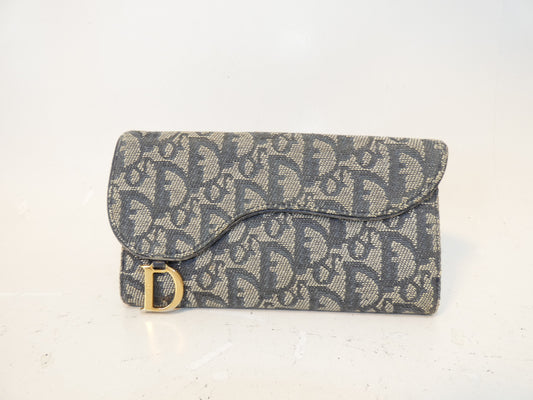 Dior Trotter D-Ring Saddle Long Wallet