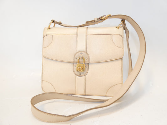 Salvatore Ferragamo Gancini Rock Caviar Leather Shoulder Bag