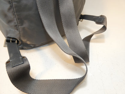 PRADA Nylon Triangle Plate Backpack