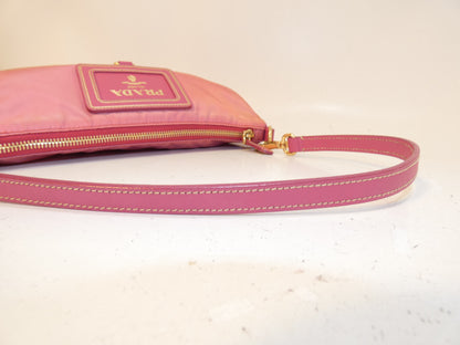 PRADA Front Logo Saffiano Nylon Hand One-Shoulder Handbag