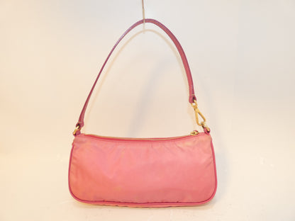 PRADA Front Logo Saffiano Nylon Hand One-Shoulder Handbag
