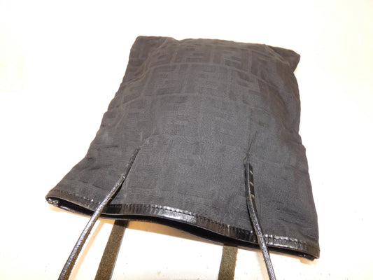 FENDI Zucca Black Mini Tote Bag