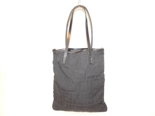 FENDI Zucca Black Mini Tote Bag