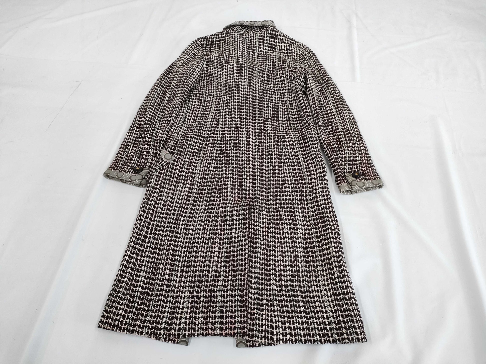 CHANEL tweed coat size 36 coat