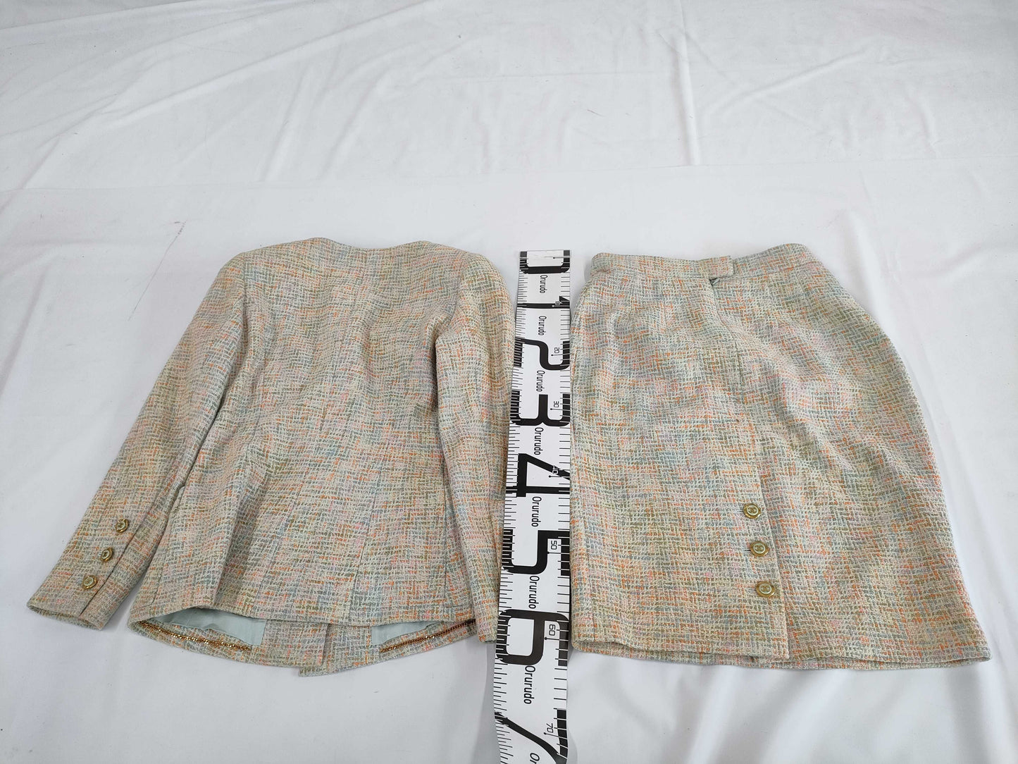 CHANEL Multicolor Jacket/Skirt Set, Size 38 Other Apparel