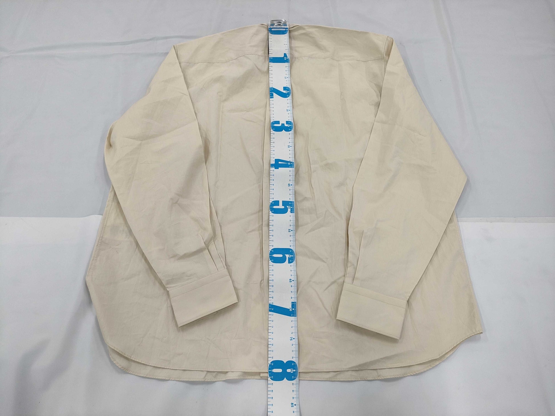 FENDI Embroidered Shirt, Ivory, Size 41, Men's Shirt