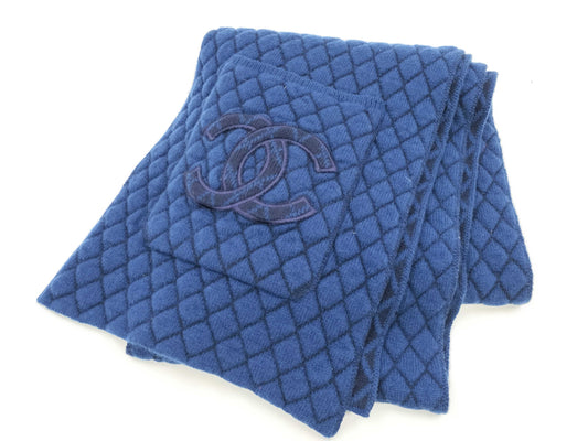 CHANEL Large Scarf Navy