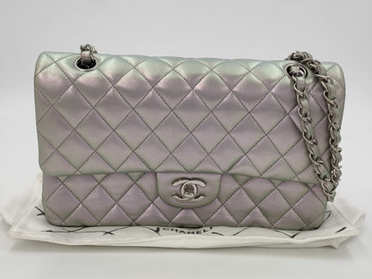 CHANEL Lambskin W25 Rampoule Silver Shoulder Bag