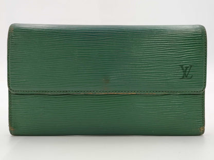 LOUIS VUITTON Epi Leather Wallet LV Epi Leather Wallet