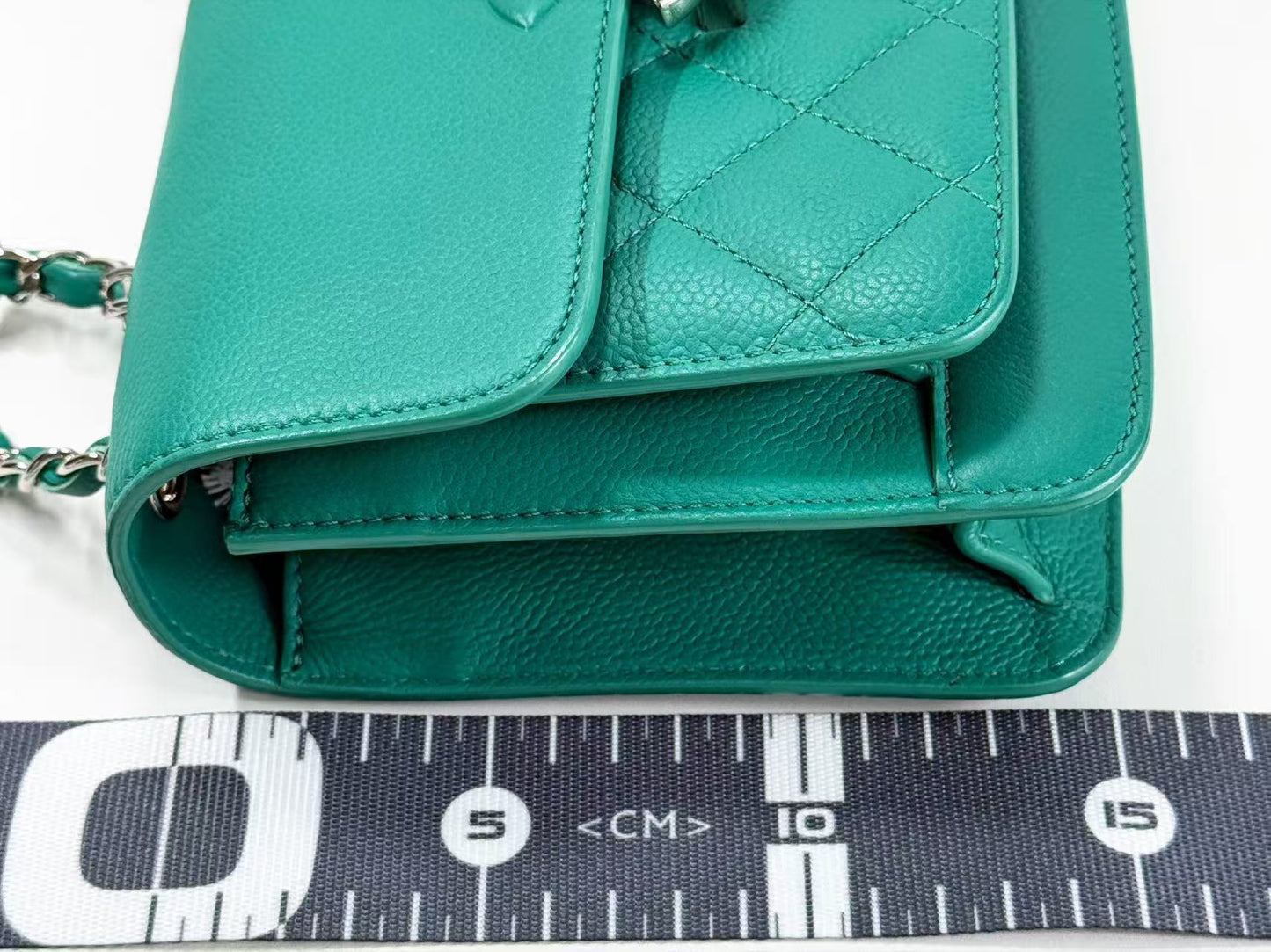 CHANEL Caviar Skin Green Half COCO Shoulder Bag, W20cm, Approx. 23 Series [G Card, Dust Bag, and Sticker Included] Silver Hardware Shoulder Bag 23981557