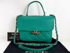 CHANEL Caviar Skin Green Half COCO Shoulder Bag, W20cm, Approx. 23 Series [G Card, Dust Bag, and Sticker Included] Silver Hardware Shoulder Bag 23981557