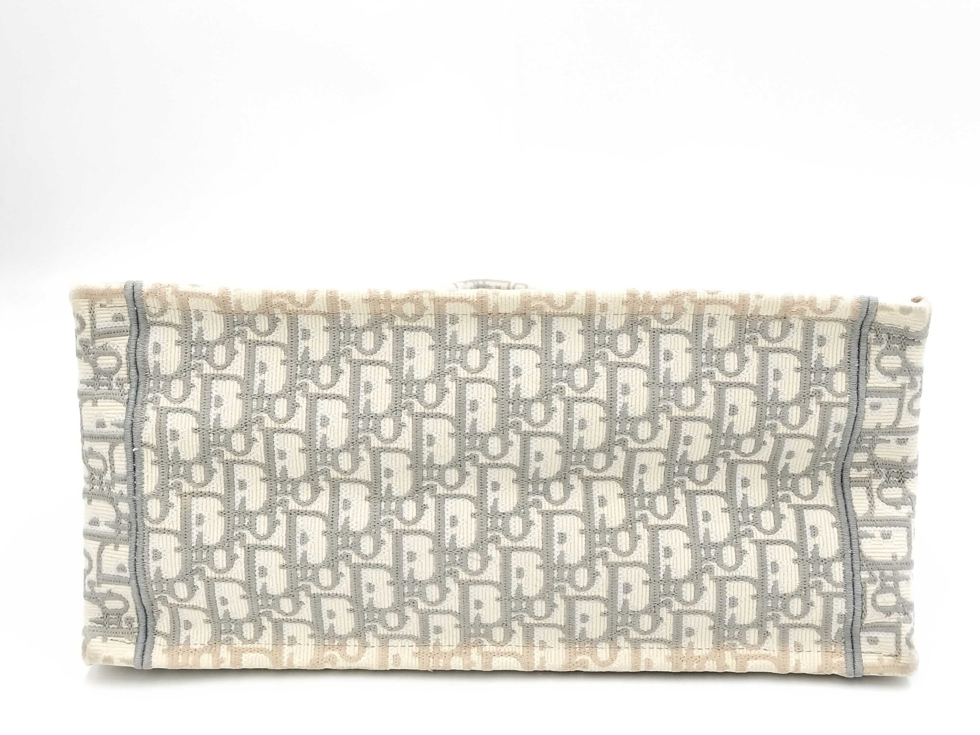 Christian Dior Dior Book Tote Tote Bag Handbag Trotter 50-MA-0251 Gray