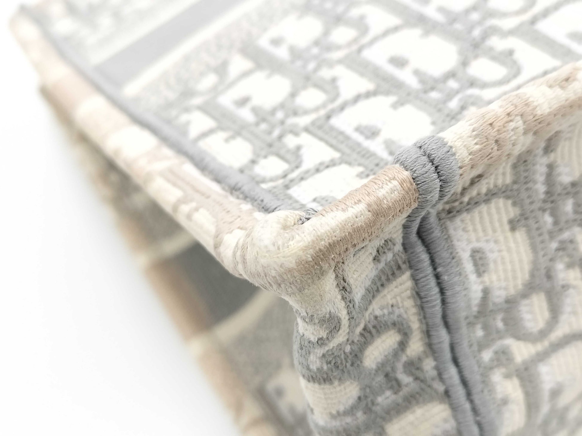 Christian Dior Dior Book Tote Tote Bag Handbag Trotter 50-MA-0251 Gray