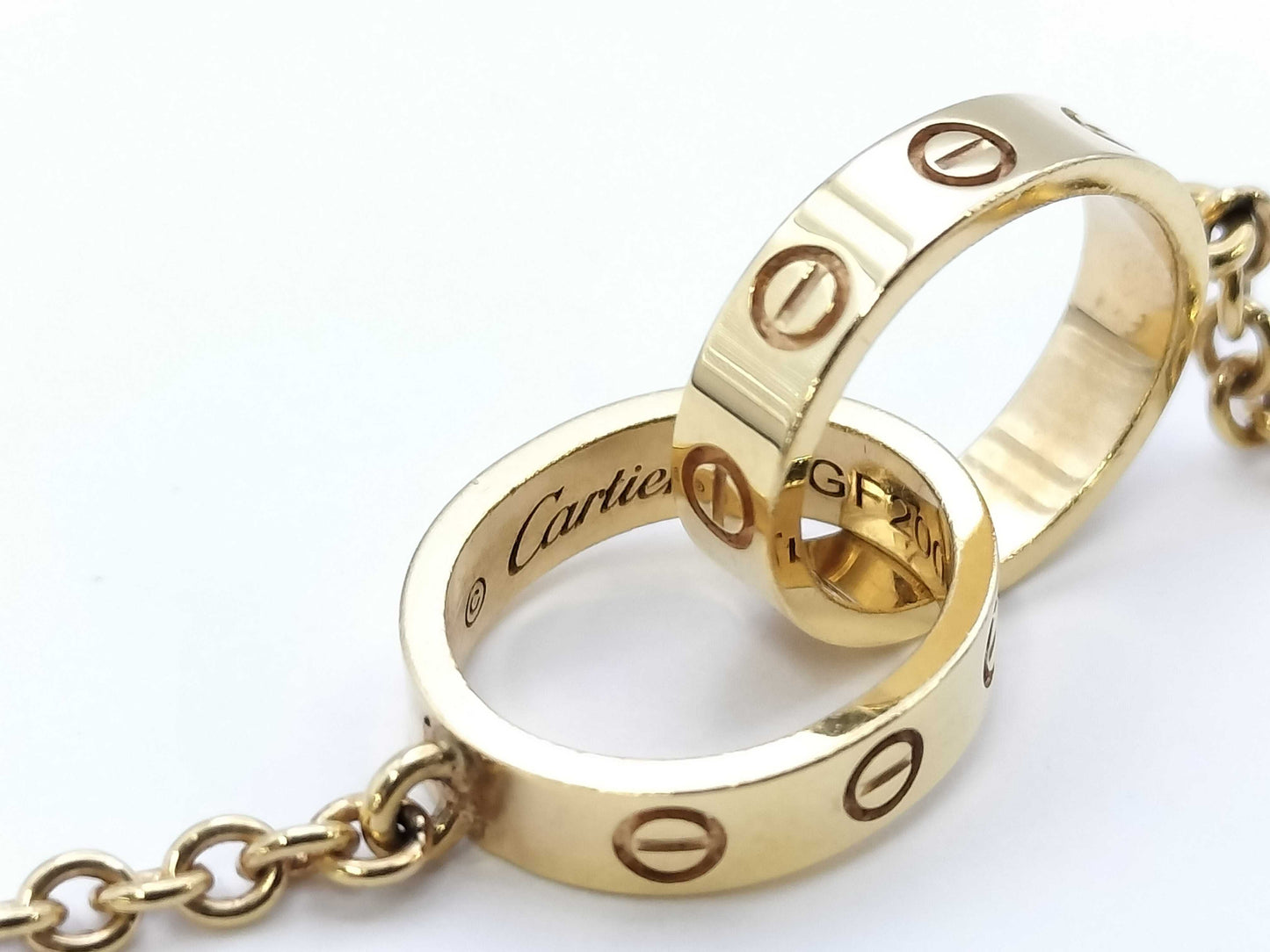 Cartier Baby Love YG Au750 6.9g Necklace 
