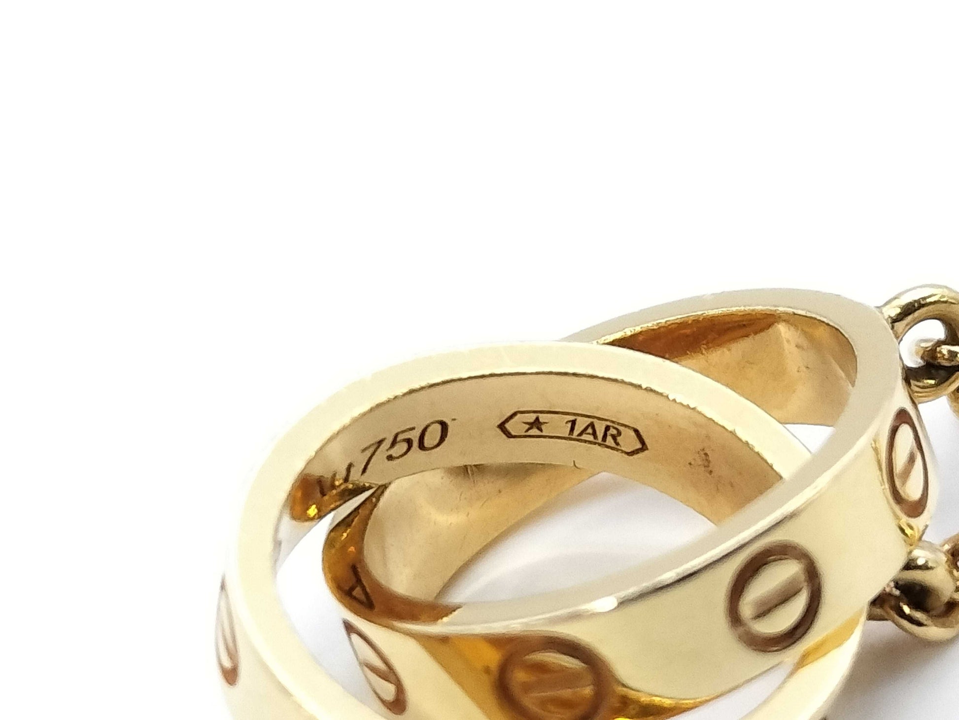 Cartier Baby Love YG Au750 6.9g Necklace 