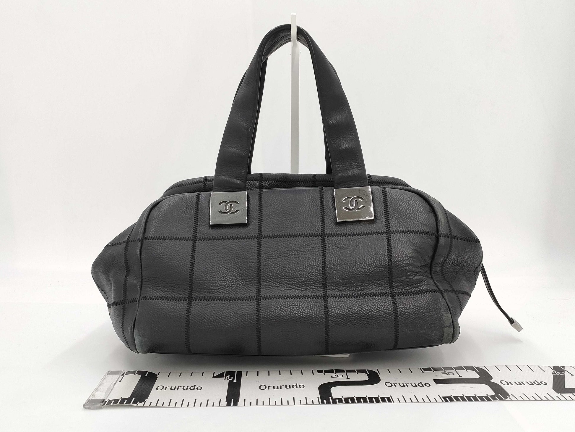 CHANEL Chocolate Bar Chanel Chocolate Bar Handbag Black Calfskin Handbag
