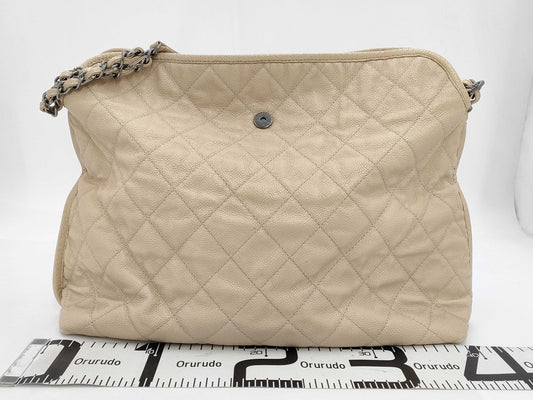 CHANEL Caviar Skin Matelasse Chain One Shoulder Bag, 20 Series, Accessories: Guarantee Card, Shoulder Bag