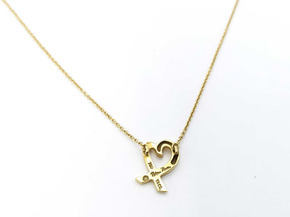 Tiffany & Co. Loving Heart Necklace in Yellow Gold 750, 2.9g 
