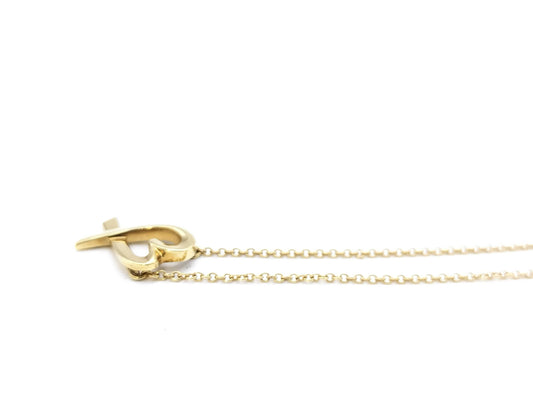 Tiffany & Co. Loving Heart Necklace in Yellow Gold 750, 2.9g 