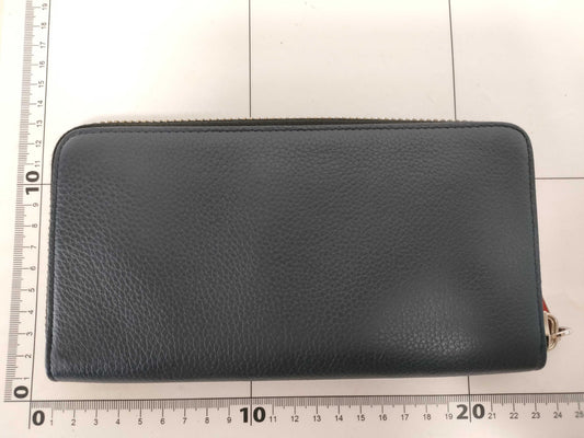 Christian Louboutin Panettone Studded Zip-Around Long Wallet. Accessories: Box, Dust Bag, Wallet.