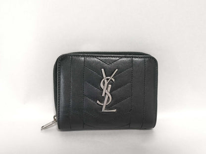 SAINT LAURENT SAINT LAURENT Paris Logo Leather Wallet 437470 Accessories: Box, Dust Bag