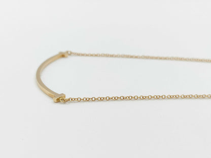 Tiffany & Co. T Smile Small Necklace in Yellow Gold and Au750, 2.8g 