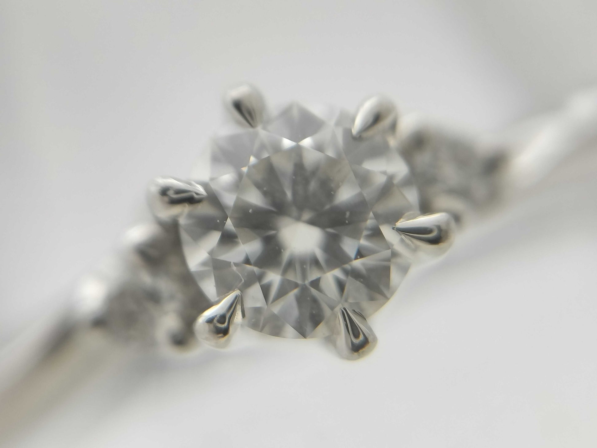 4℃ D0.169ct diamond ring in PT950, 3.3g 