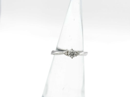 4℃ D0.169ct diamond ring in PT950, 3.3g 