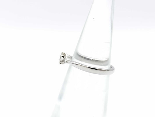 4℃ D0.169ct diamond ring in PT950, 3.3g 