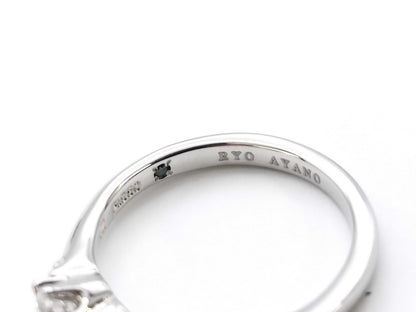4℃ D0.169ct diamond ring in PT950, 3.3g 