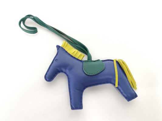 HERMES Rodeo GM Charm Anjou Milo Blue Electric x Malachite x Lime Other Accessories