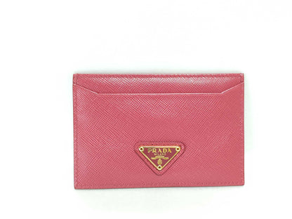 PRADA Saffiano Leather Card Case, Card Case, Pass Case, Business Card Case