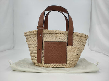 LOEWE Basket Small Raffia Handbag. Includes dust bag.