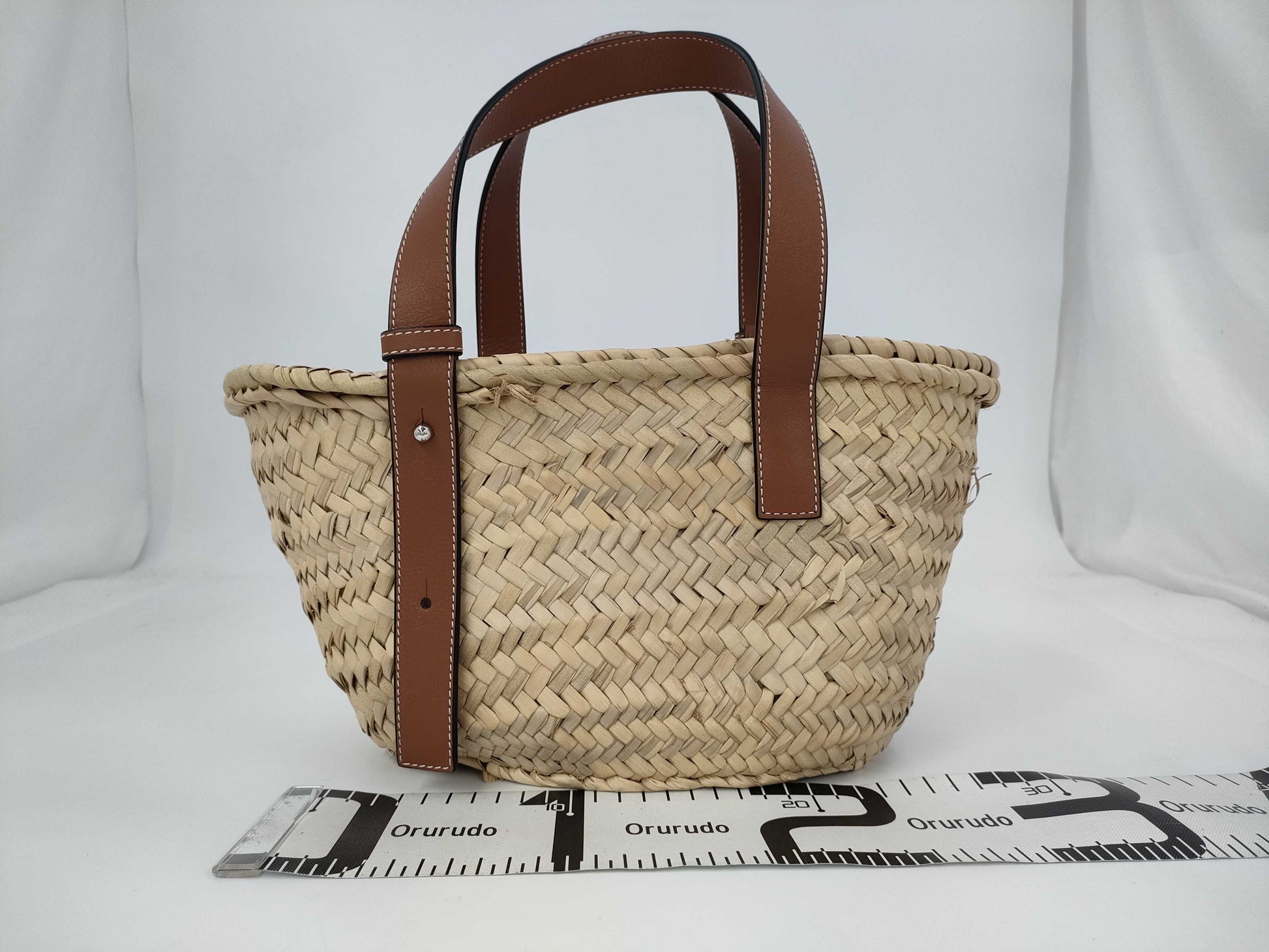 LOEWE Basket Small Raffia Handbag. Includes dust bag.