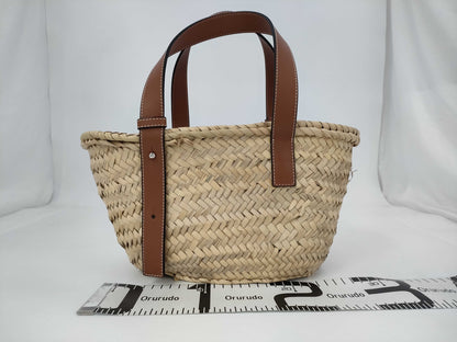 LOEWE Basket Small Raffia Handbag. Includes dust bag.