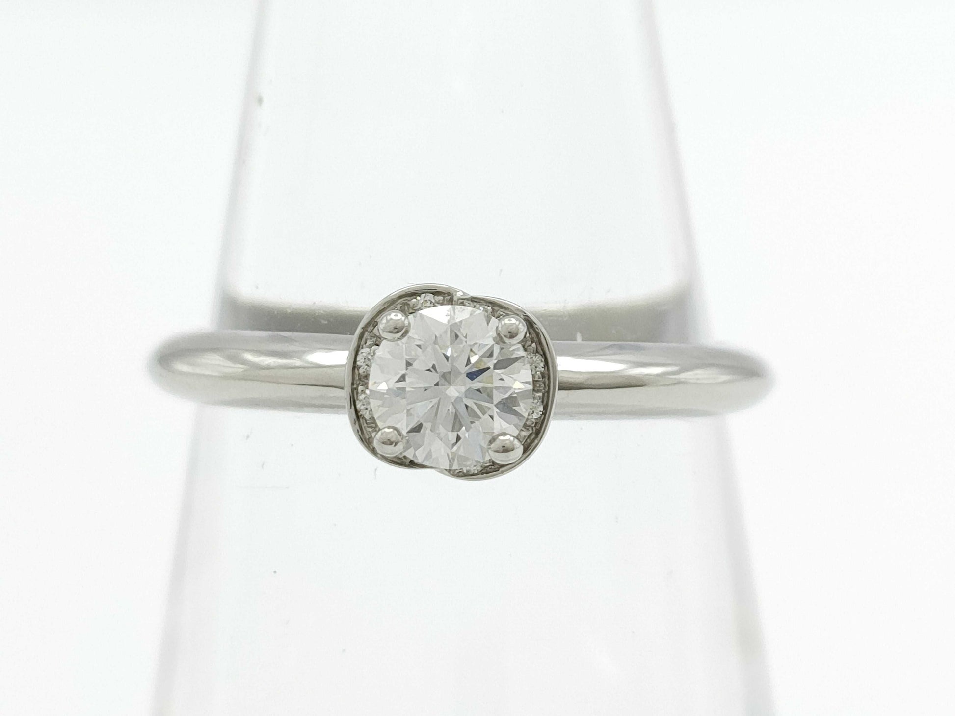 BVLGARI Incontro d'Amore Diamond PT950 3.3g Ring 