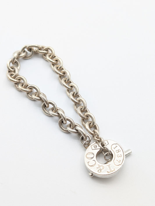 Tiffany & Co. Tiffany & Co. Narrow 1837 Toggle Bracelet, 925, 32.0g