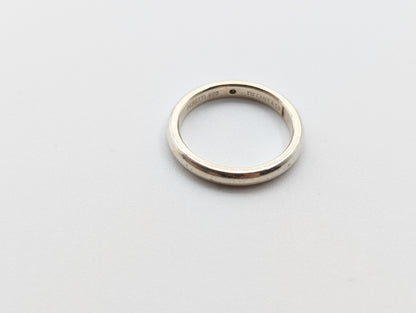 Tiffany & Co. Stacking Band Ring with Diamonds, 925, Size 11, 2.7g