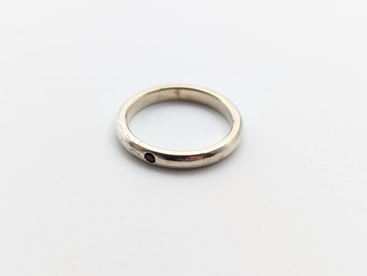 Tiffany & Co. Stacking Band Ring with Diamonds, 925, Size 11, 2.7g
