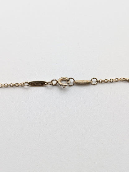 Tiffany & Co. Open Heart Necklace with Current Clasp, 925, 7.1g
