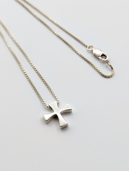 Tiffany & Co. Maltese Cross Necklace, 925, 4.1g