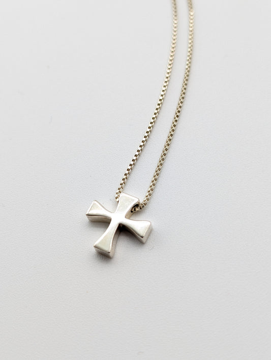 Tiffany & Co. Maltese Cross Necklace, 925, 4.1g