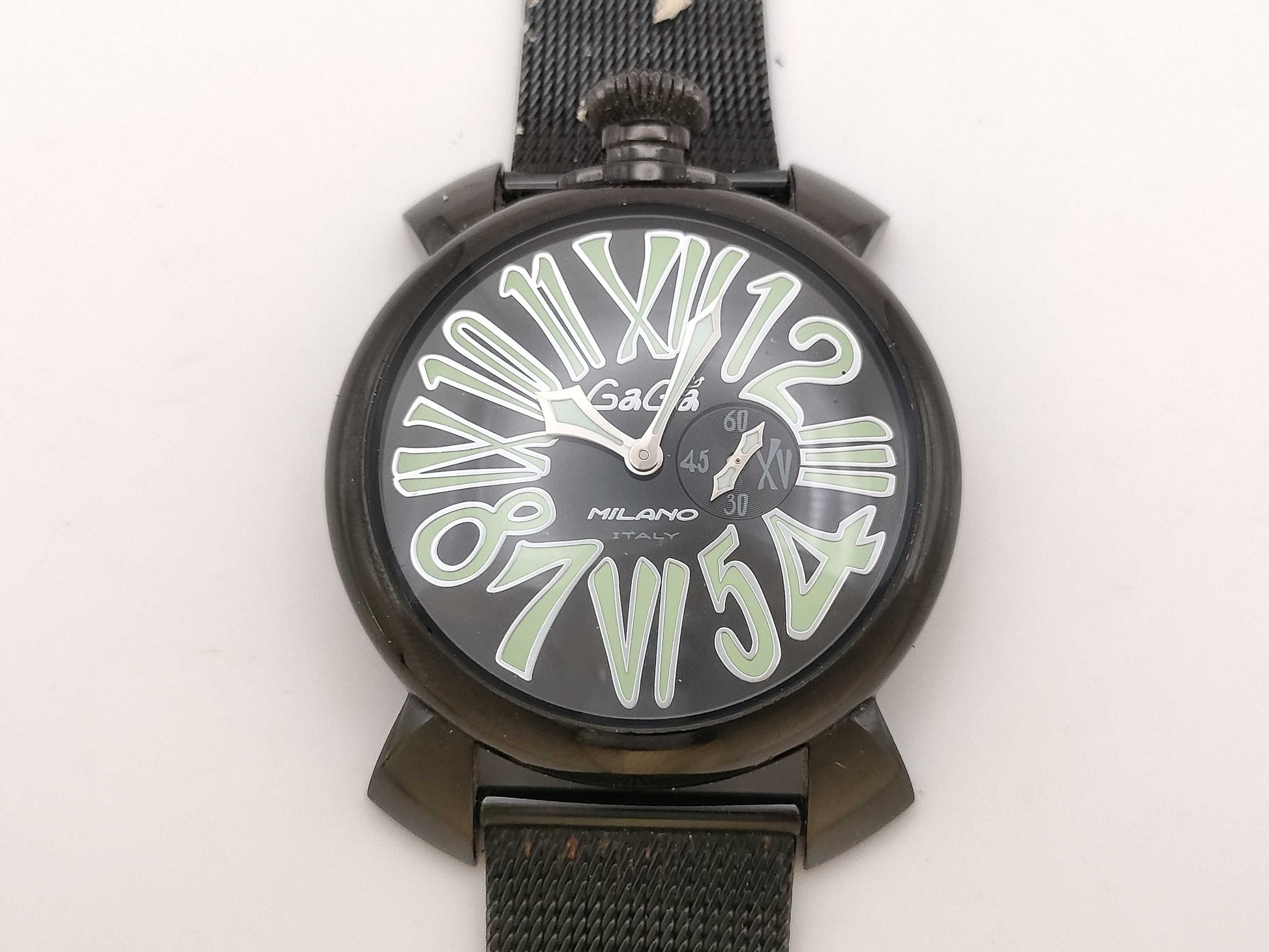 GaGa MILANO Manuale 46 10013 Quartz Black Dial Men's Watch