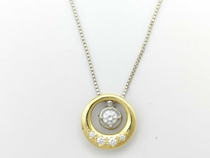 TASAKI D0.18ct FD0.09ct 750/K18WG 4.9g Necklace 