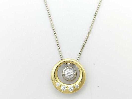 TASAKI D0.18ct FD0.09ct 750/K18WG 4.9g Necklace 