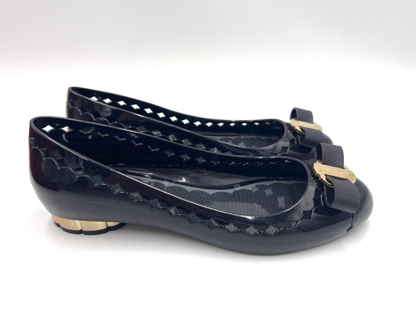 Salvatore Ferragamo JELLY Black Size 6 Pumps