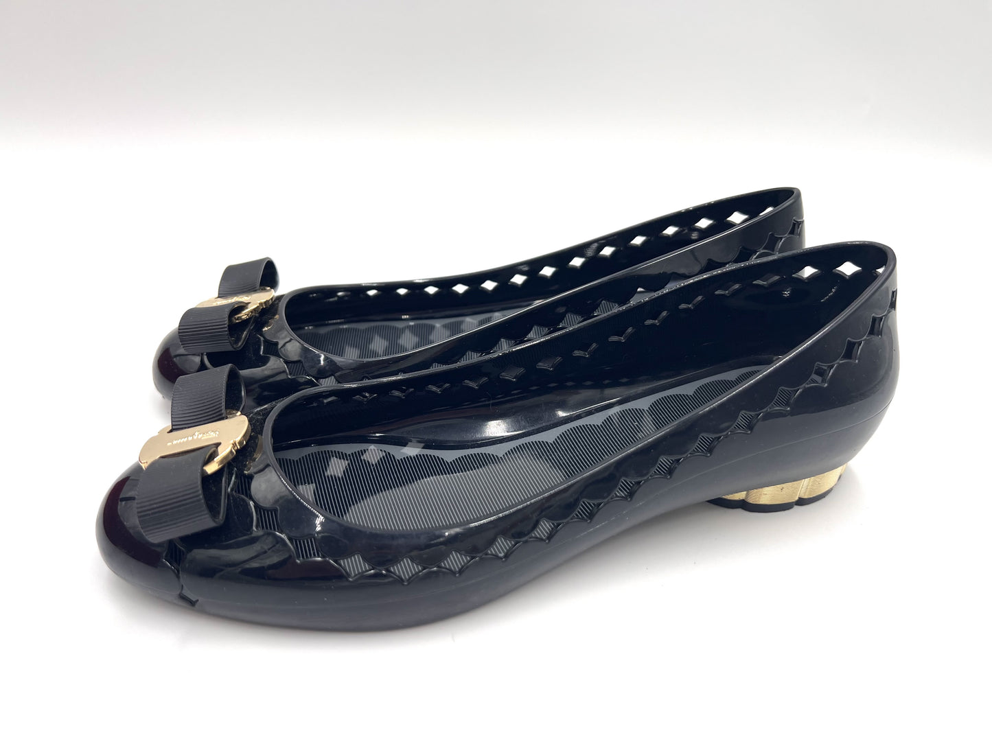 Salvatore Ferragamo JELLY Black Size 6 Pumps